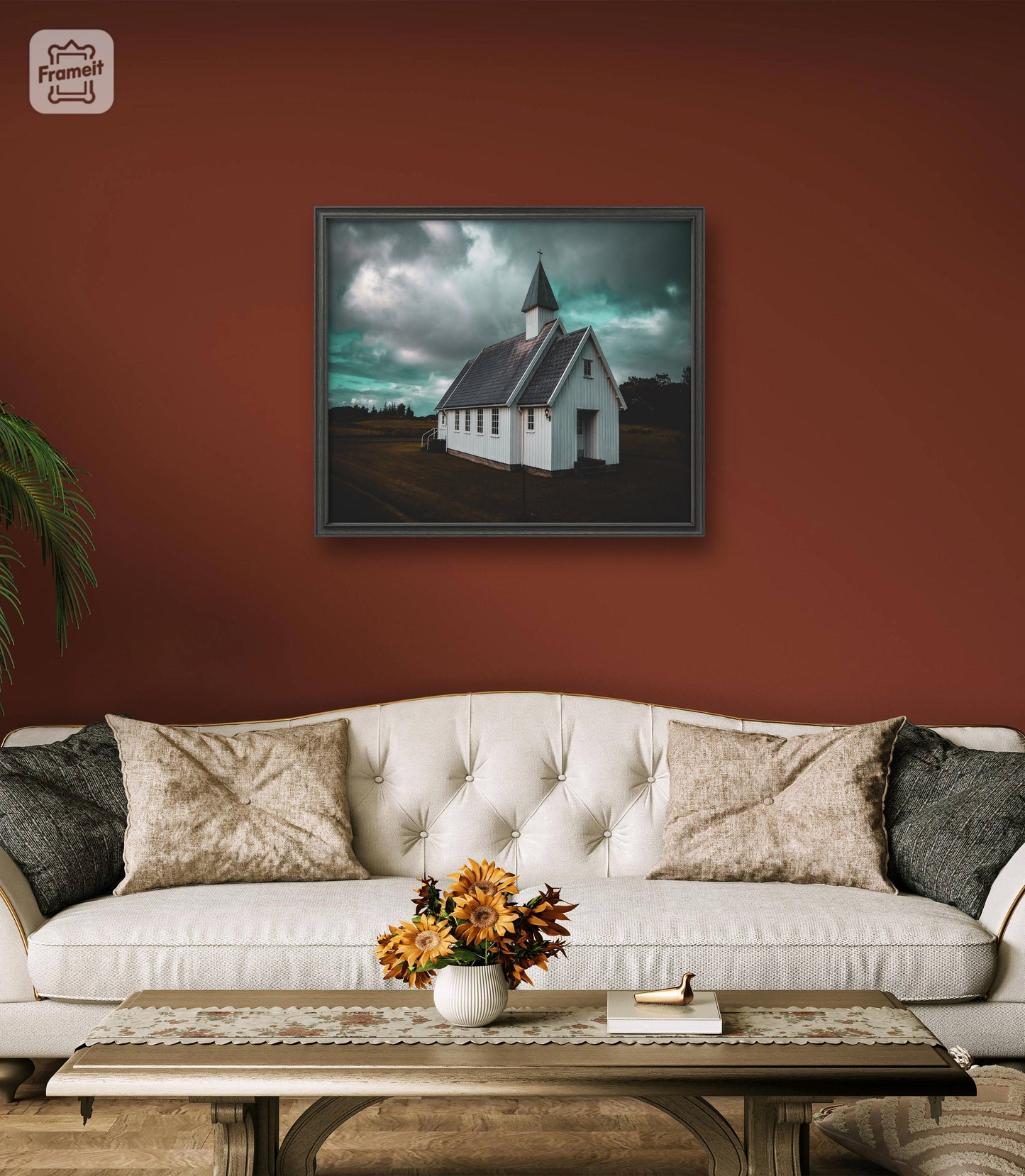 Mysterious Church in Blue Light – Photographic Art Print