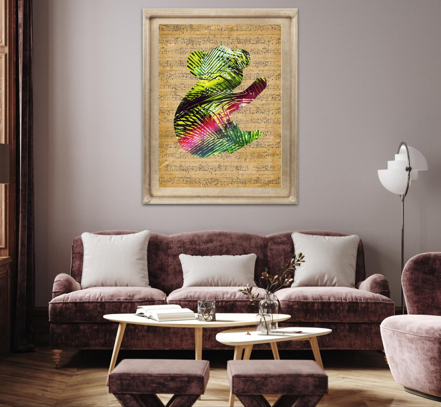 Koala Harmony – Vintage Note & Tropical Dream | Image in an Image poster serie