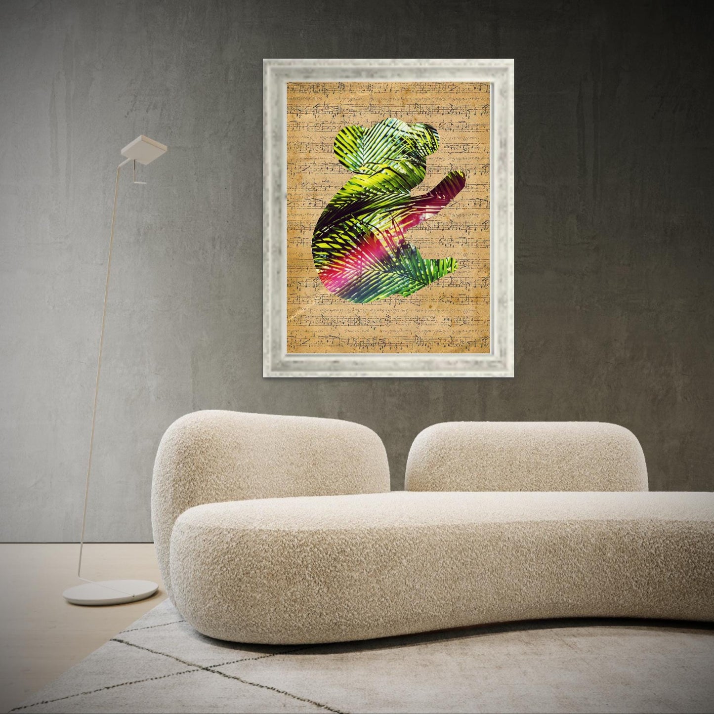 Koala Harmony – Vintage Note & Tropical Dream | Image in an Image poster serie