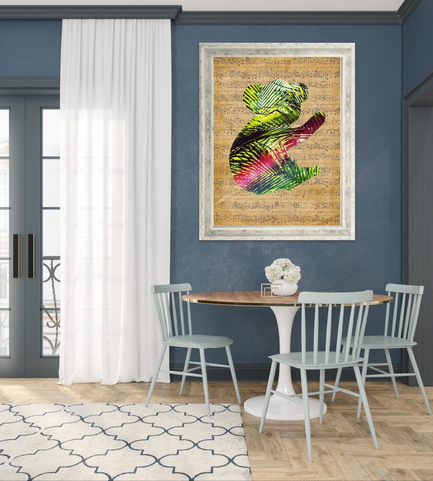 Koala Harmony – Vintage Note & Tropical Dream | Image in an Image poster serie