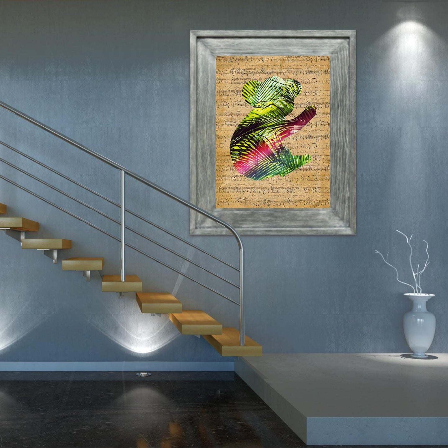 Koala Harmony – Vintage Note & Tropical Dream | Image in an Image poster serie